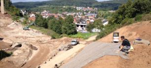WollTerra® Saatmatten an der BAB A3 bei Aschaffenburg