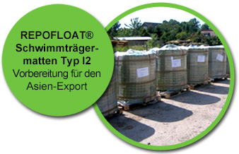 Schwimmmatten und Begrünungssysteme